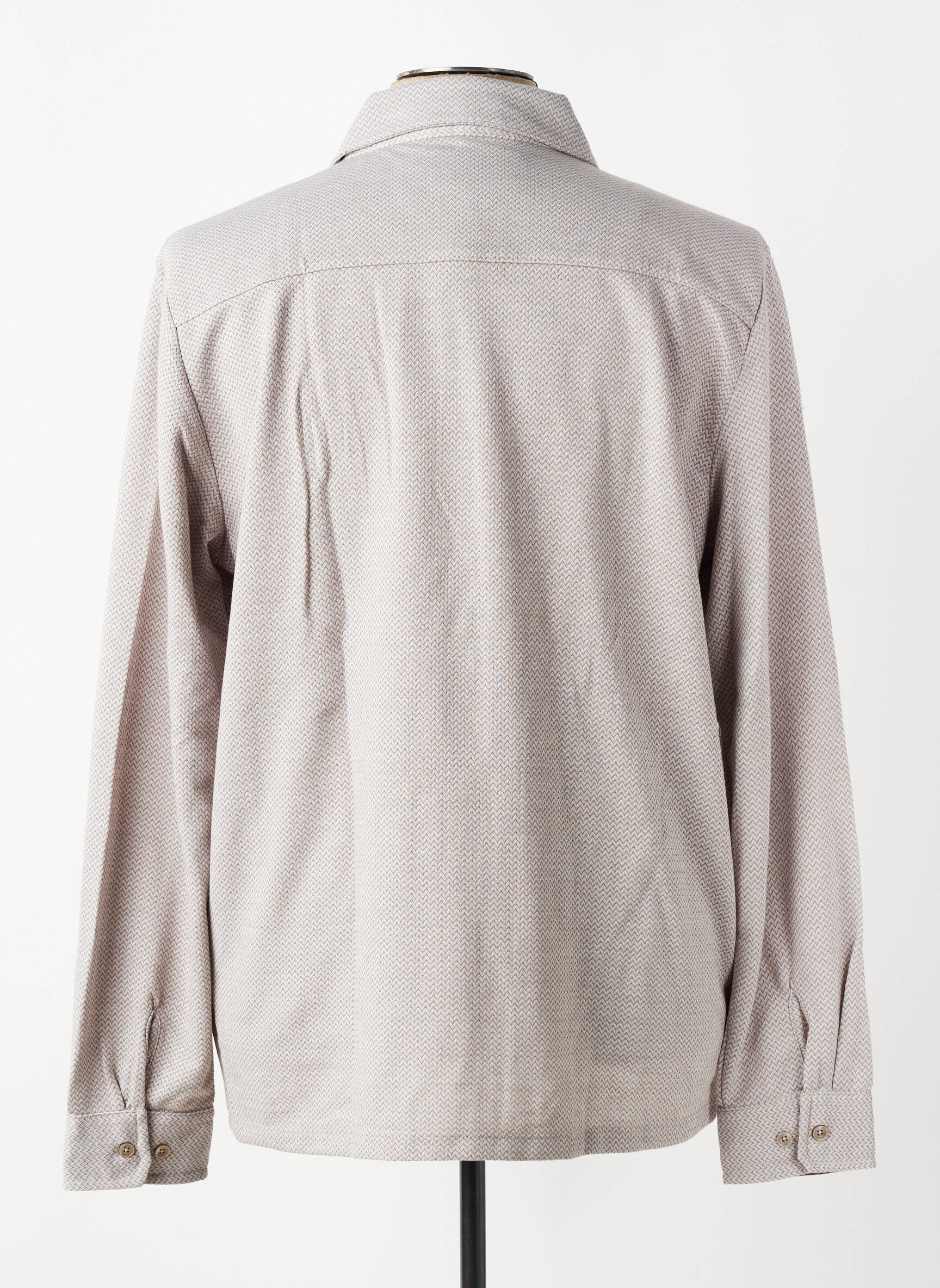 Chemise manches longues poches gris BENSON & CHERRY homme