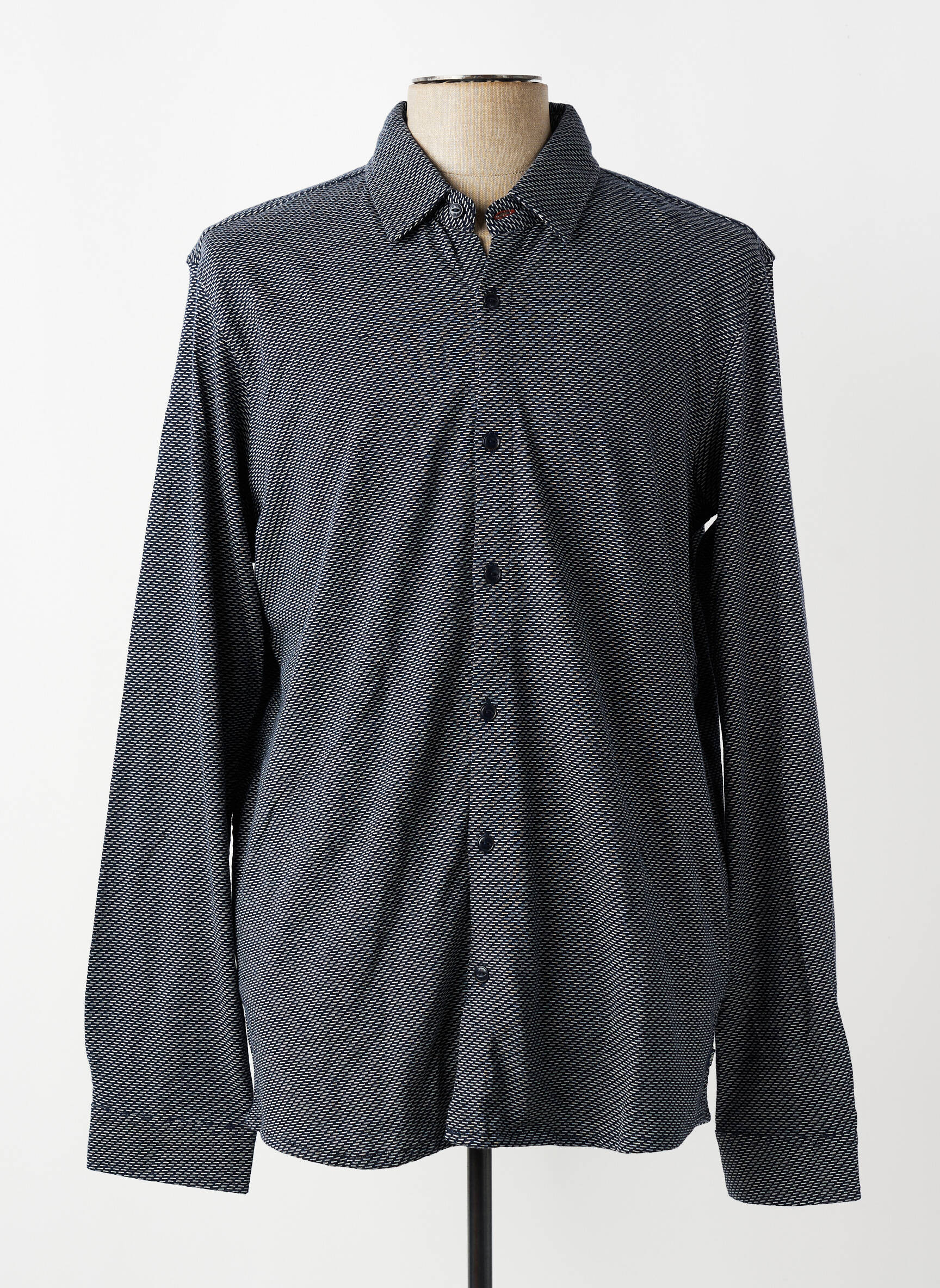 Chemise manches longues imprimé fantaisie bleu PETROL INDUSTRIES homme