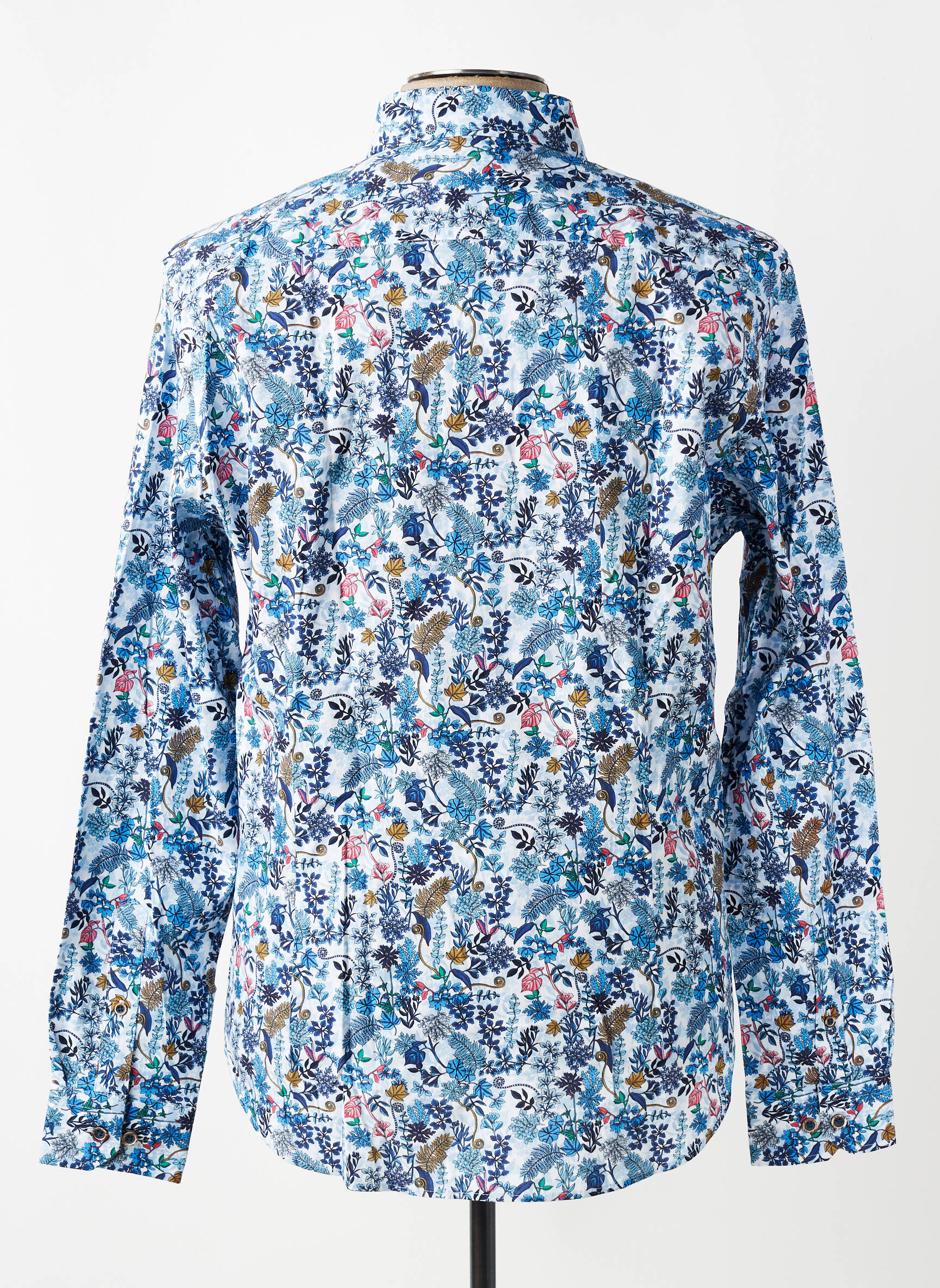 Chemise manches longues poches bleu BENSON & CHERRY homme