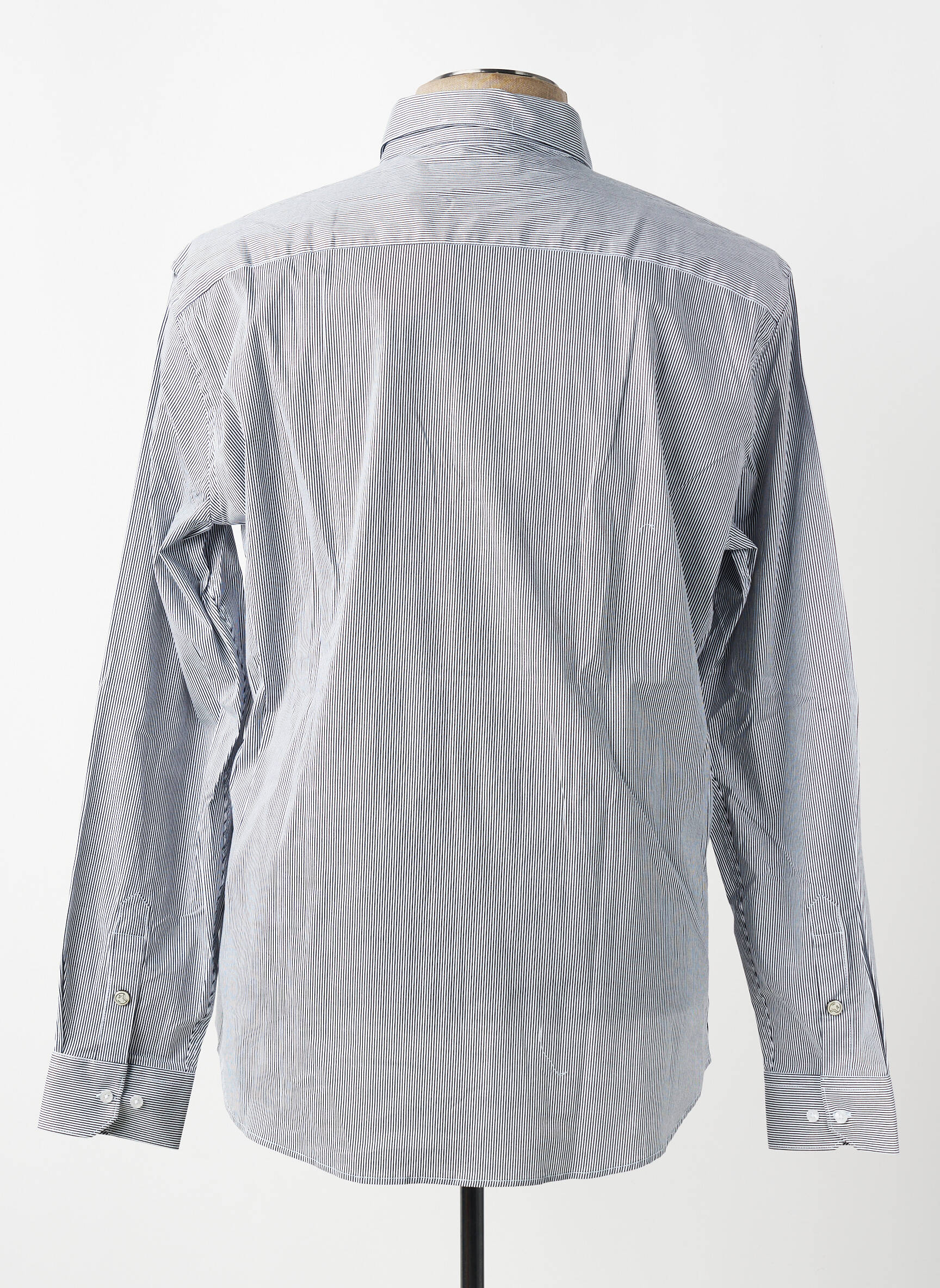 Chemise manches longues imprimé rayures bleu BENSON & CHERRY homme