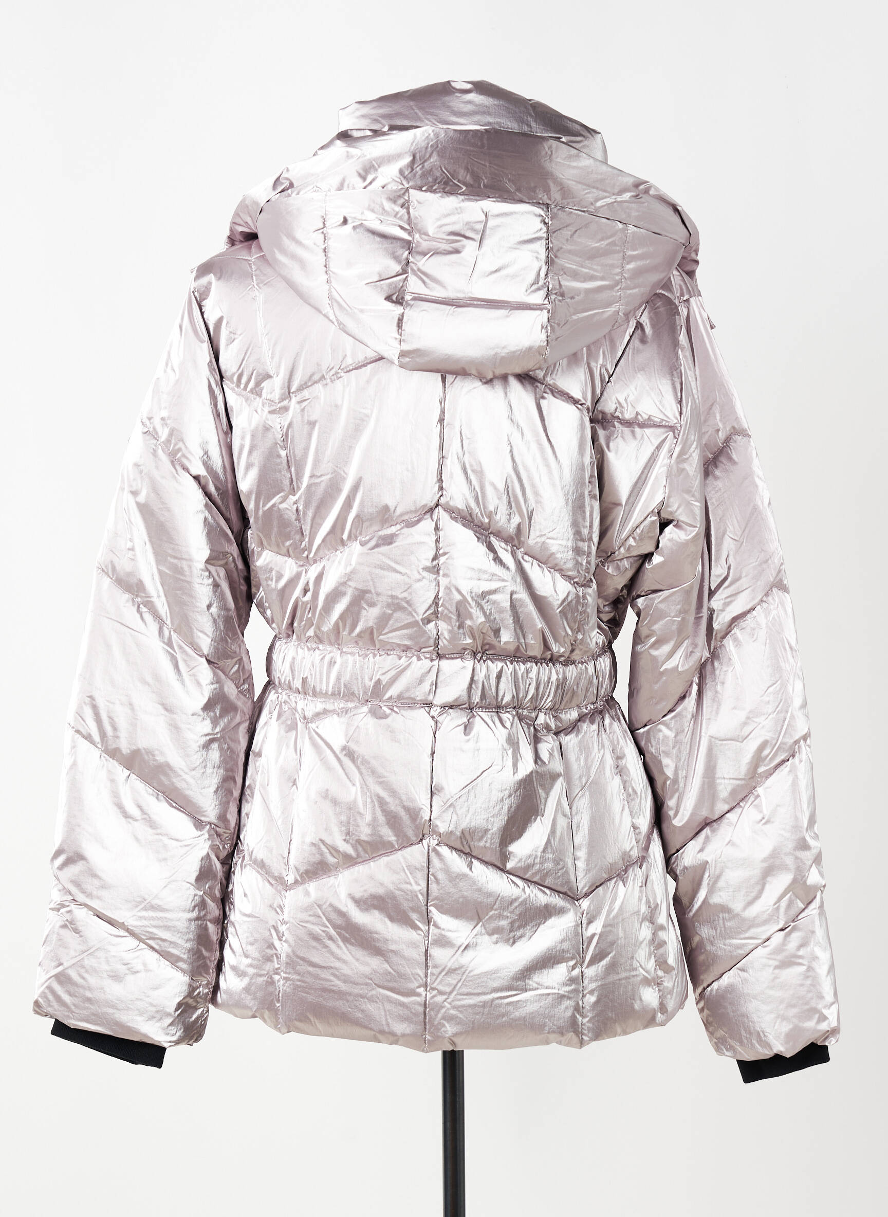 Doudoune manches longues a capuche rose DESIGUAL femme