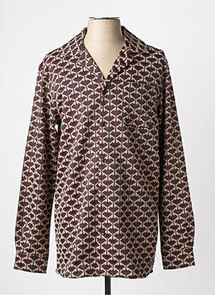 Veste casual fermeture boutonnée sur le devant marron SCOTCH & SODA homme