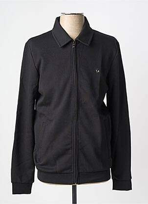 Veste casual resserrée sur le bas noir BENSON & CHERRY homme