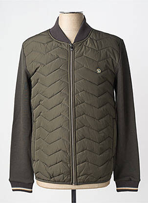 Veste casual resserrée sur le bas vert BENSON & CHERRY homme