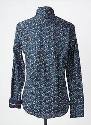 Chemise manches longues imprimé fantaisie bleu BENSON & CHERRY homme