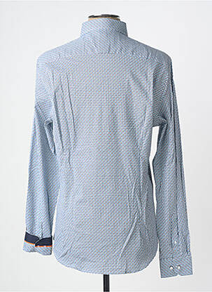 Chemise manches longues imprimé fantaisie bleu BENSON & CHERRY homme