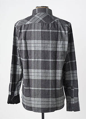 Chemise manches longues poches gris BENSON & CHERRY homme