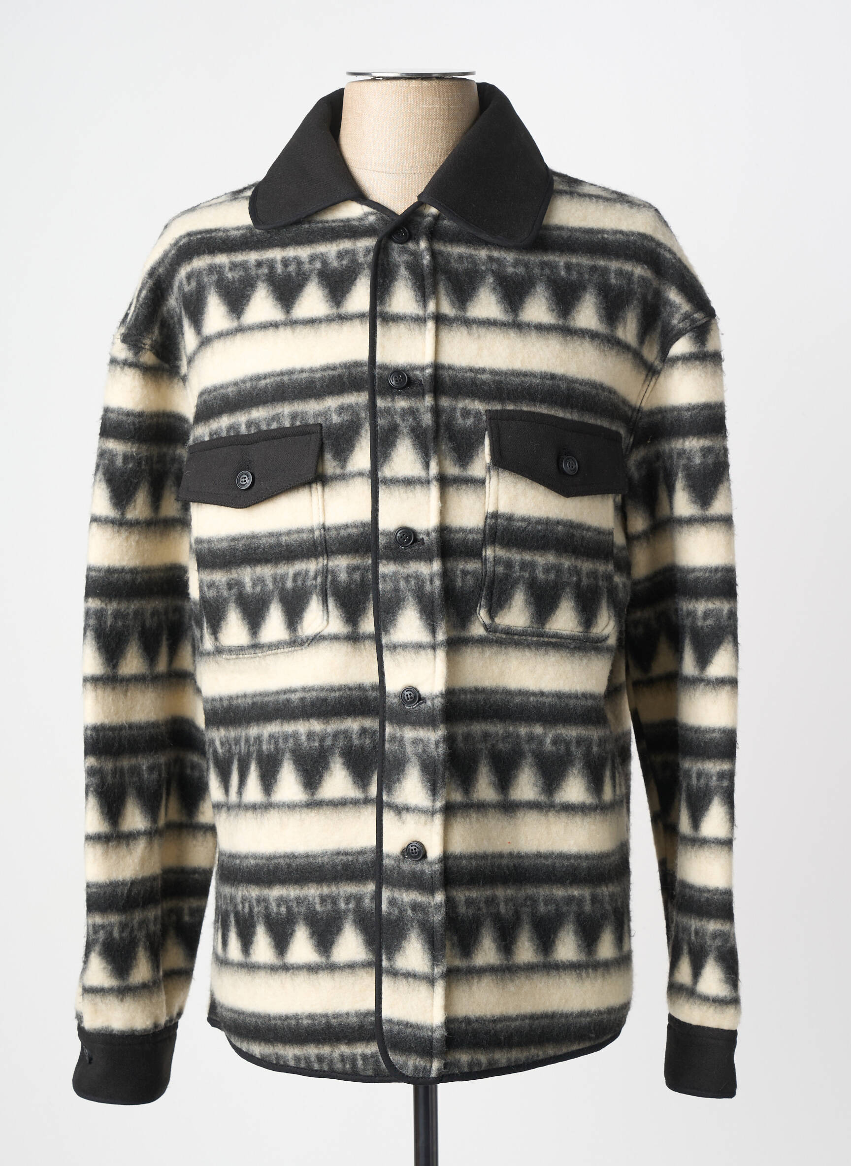 Veste casual fermeture boutonnée sur le devant gris IMPERIAL homme