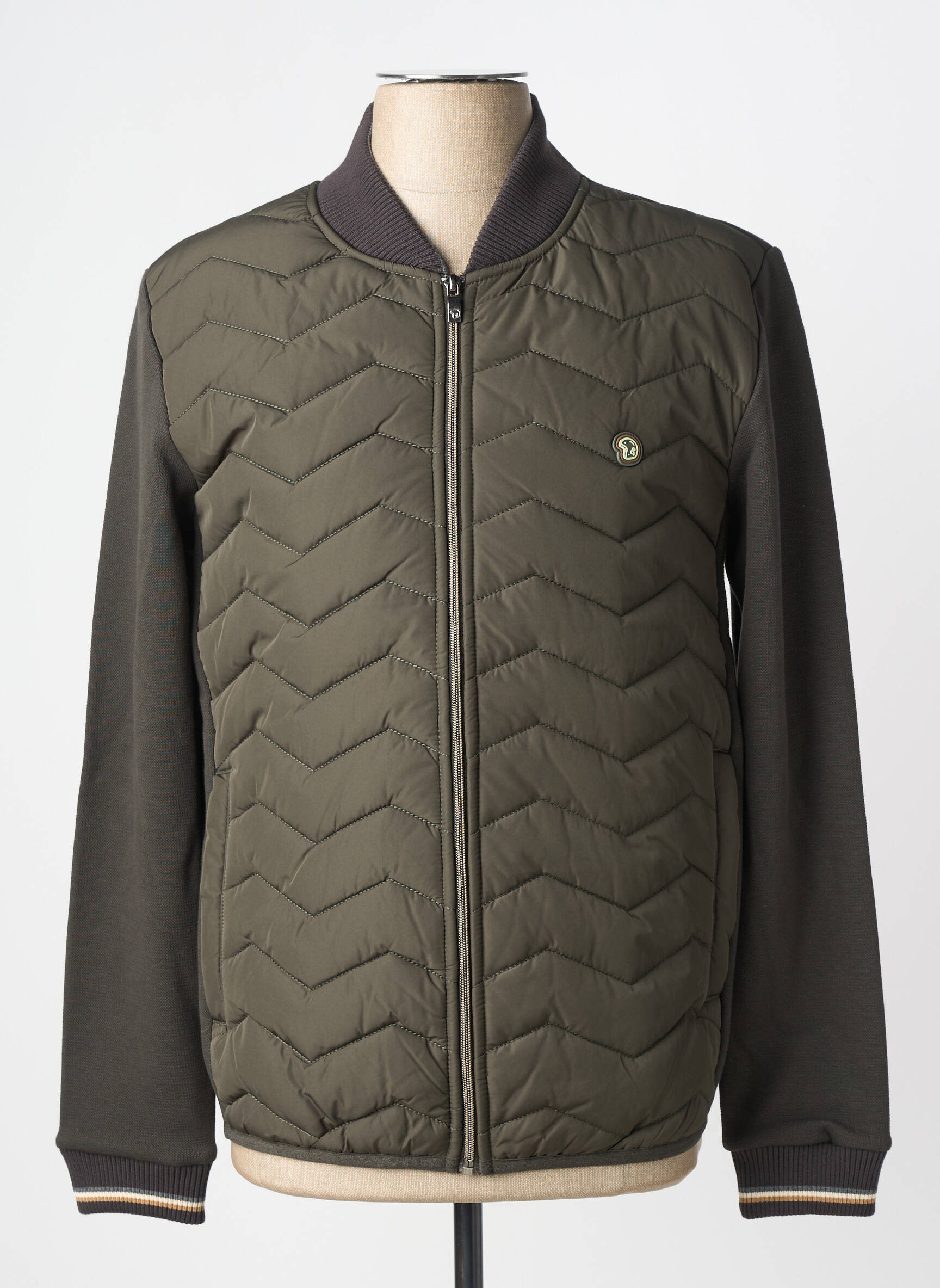 Veste casual resserrée sur le bas vert BENSON & CHERRY homme