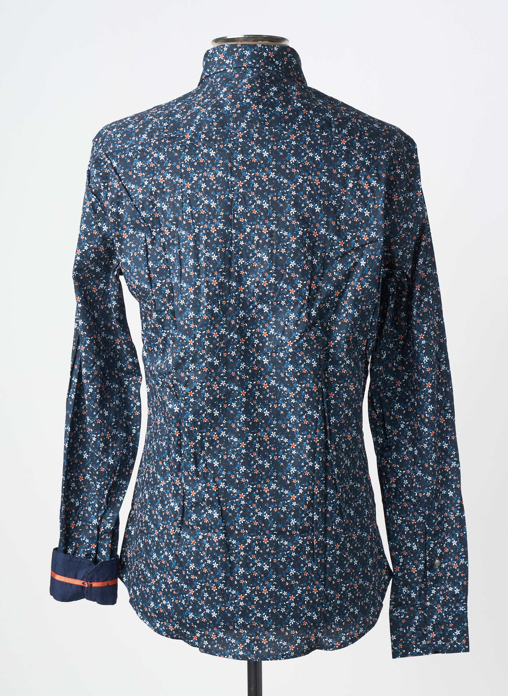 Chemise manches longues imprimé fantaisie bleu BENSON & CHERRY homme