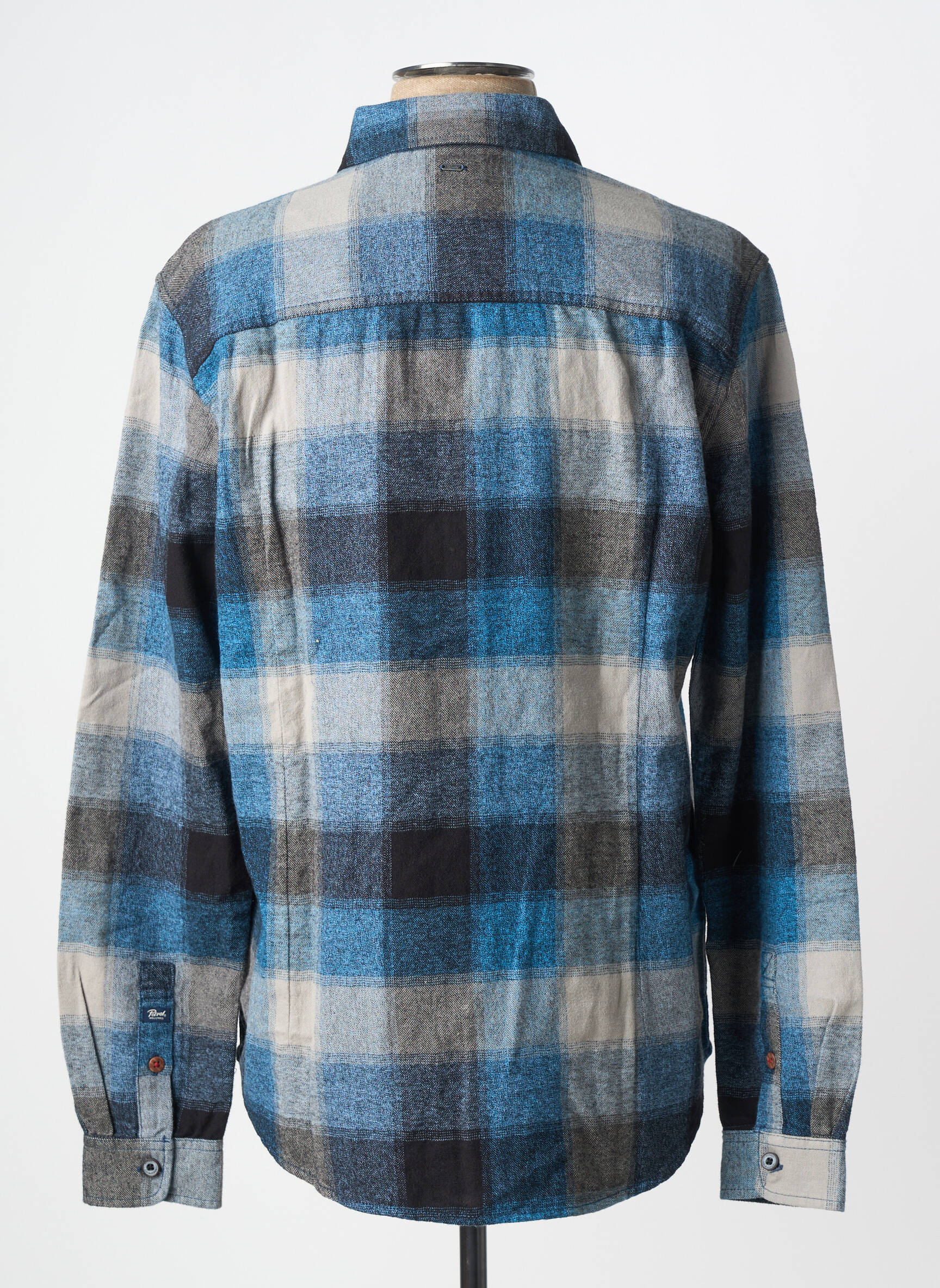 Chemise manches longues poches bleu PETROL INDUSTRIES homme