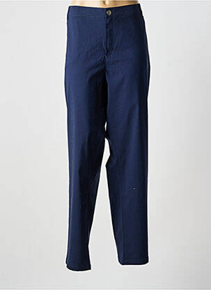 Pantalon droit stretch taille normale bleu CISO femme