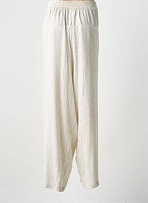 Pantalon droit taille élastique taille normale beige WASABI femme