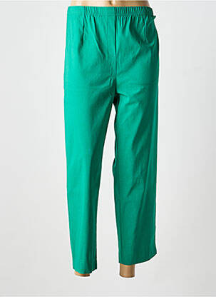 Pantalon droit stretch vert OLIVER JUNG femme