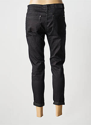 Pantalon 7/8 stretch taille normale noir VOGGO femme
