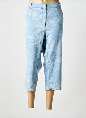 Pantacourt coupe droite taille normale bleu STARK femme