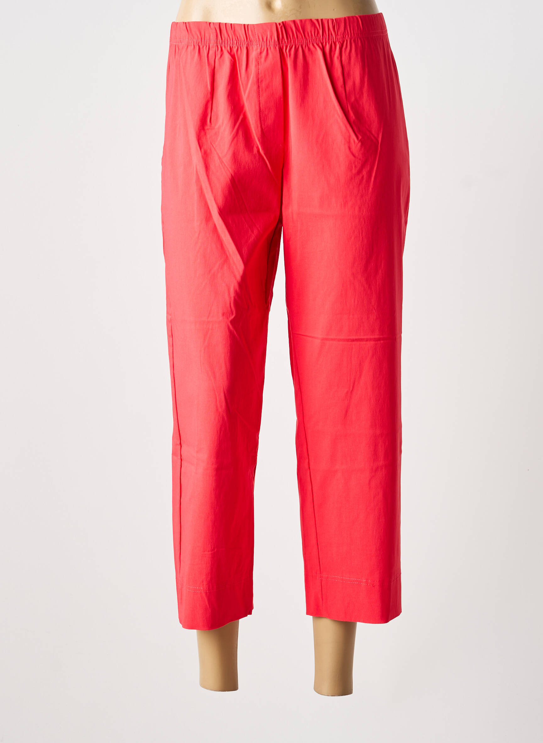 Pantalon droit stretch orange OLIVER JUNG femme