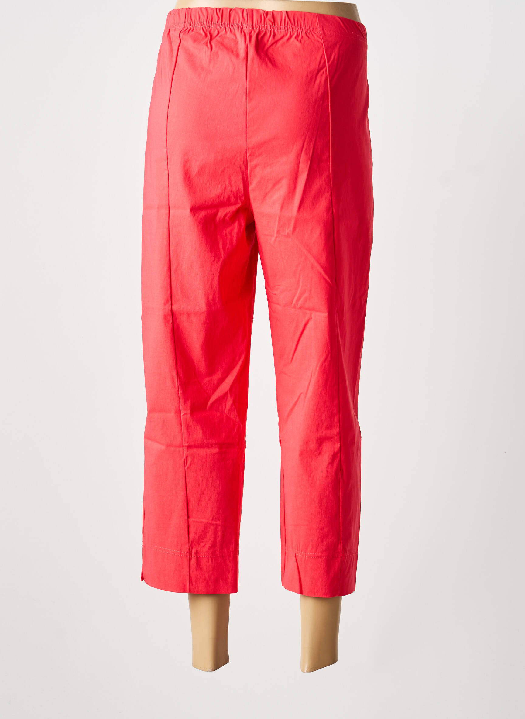 Pantalon droit stretch orange OLIVER JUNG femme