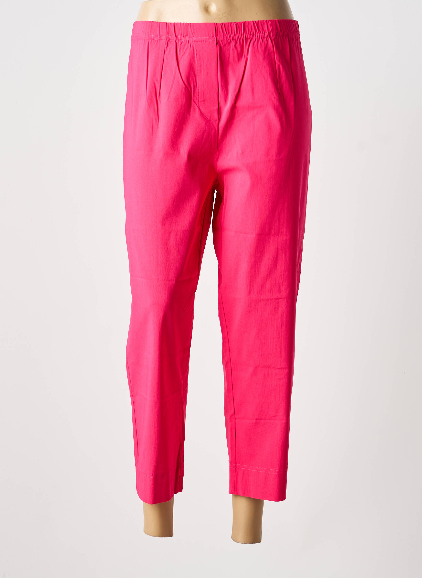 Pantalon droit stretch rose OLIVER JUNG femme