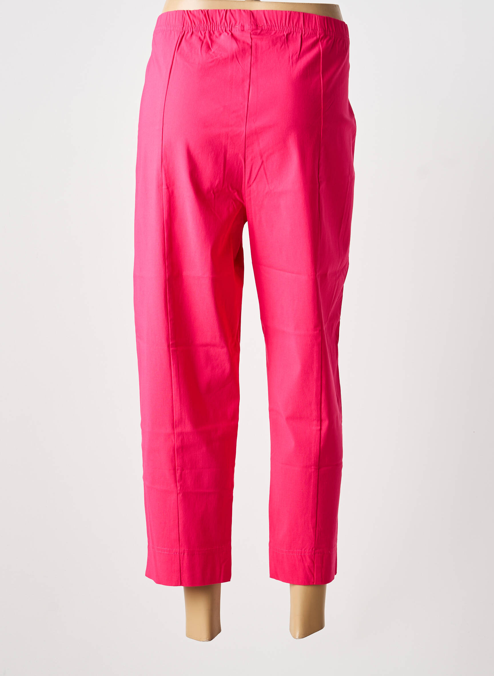 Pantalon droit stretch rose OLIVER JUNG femme
