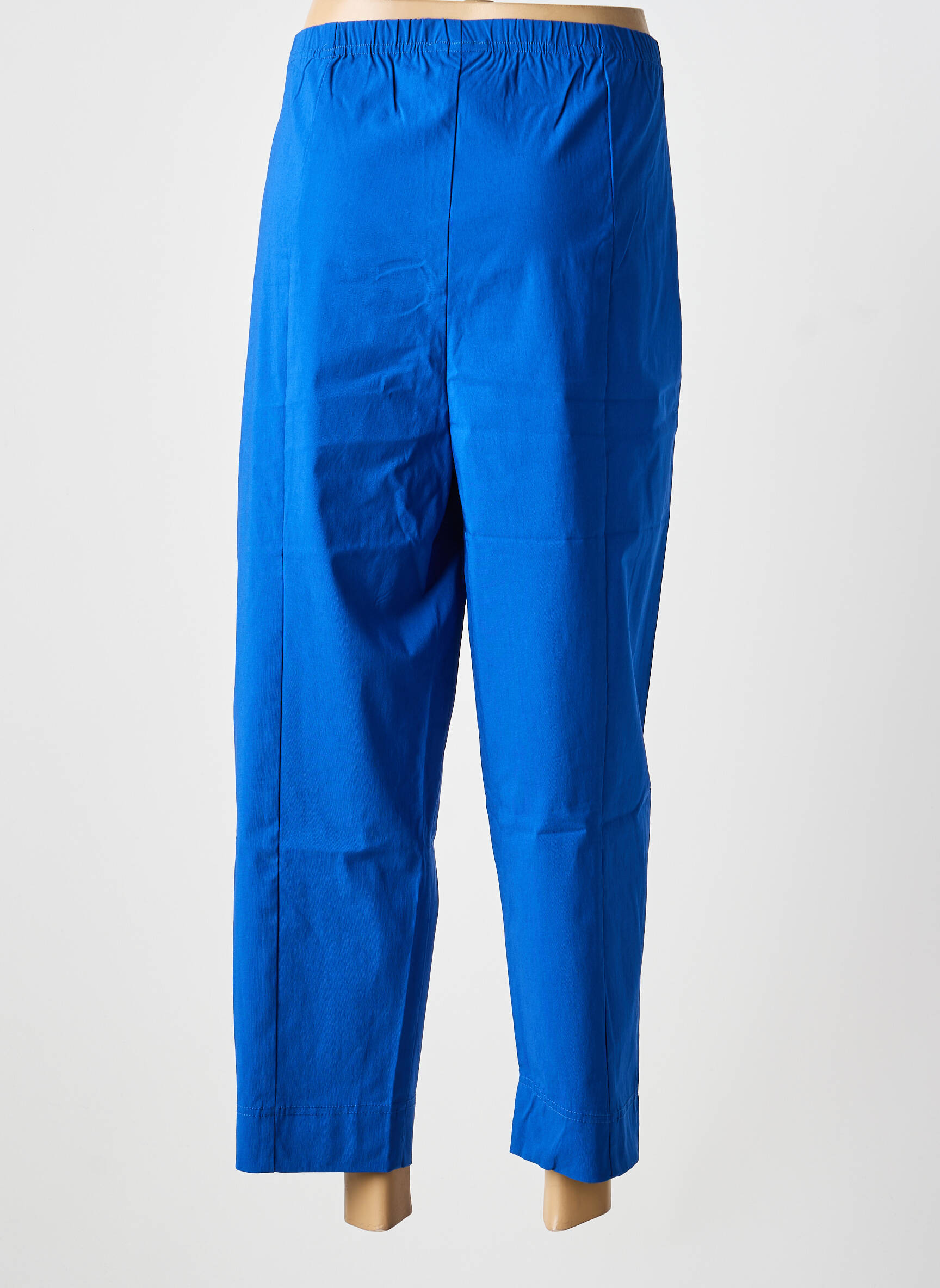 Pantalon droit stretch bleu OLIVER JUNG femme