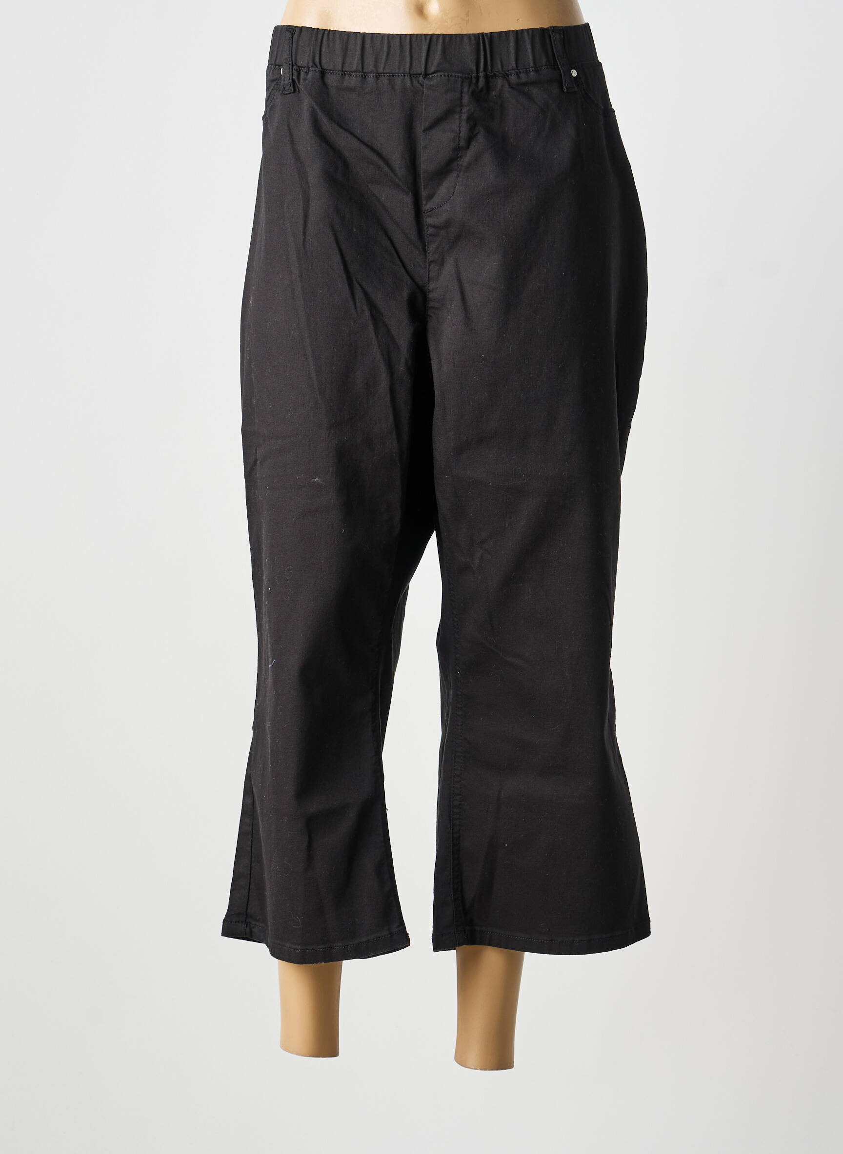 Pantalon 7/8 stretch taille normale noir CISO femme