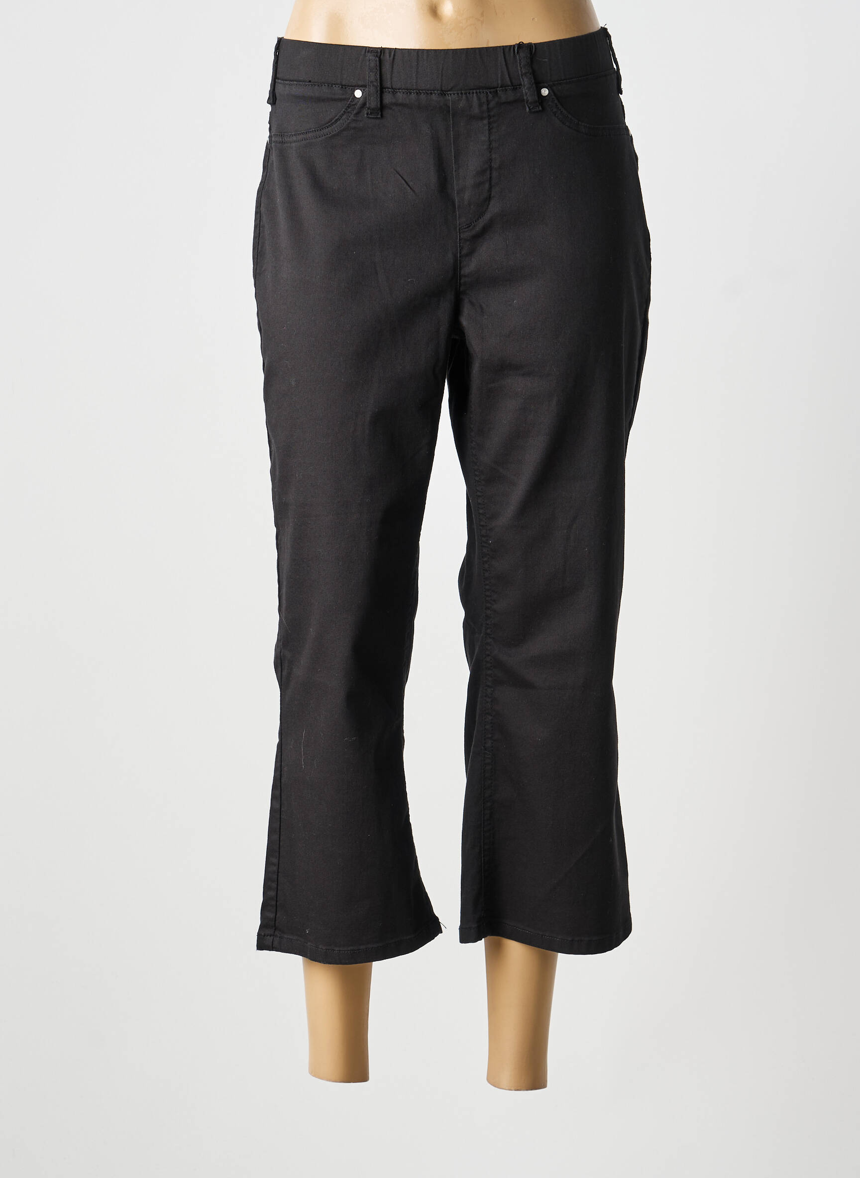 Pantacourt stretch taille normale noir CISO femme