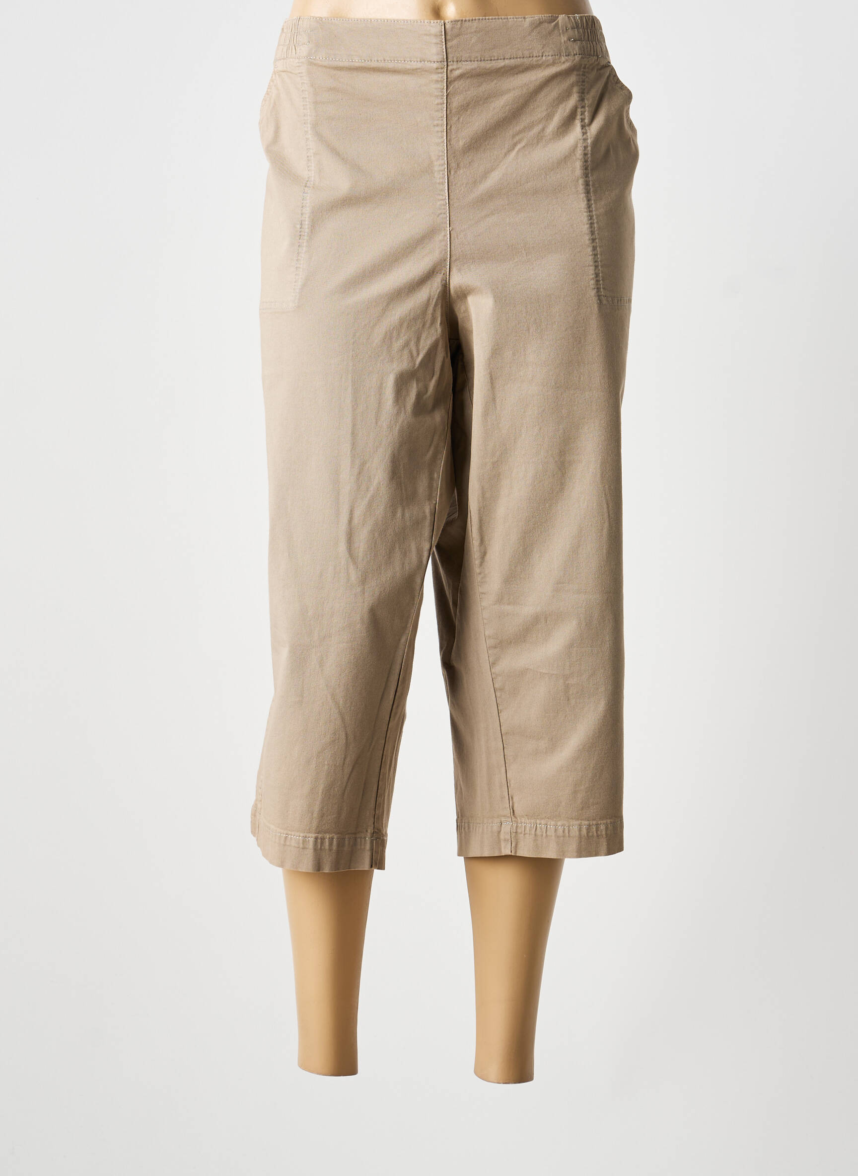 Pantacourt stretch beige STARK femme