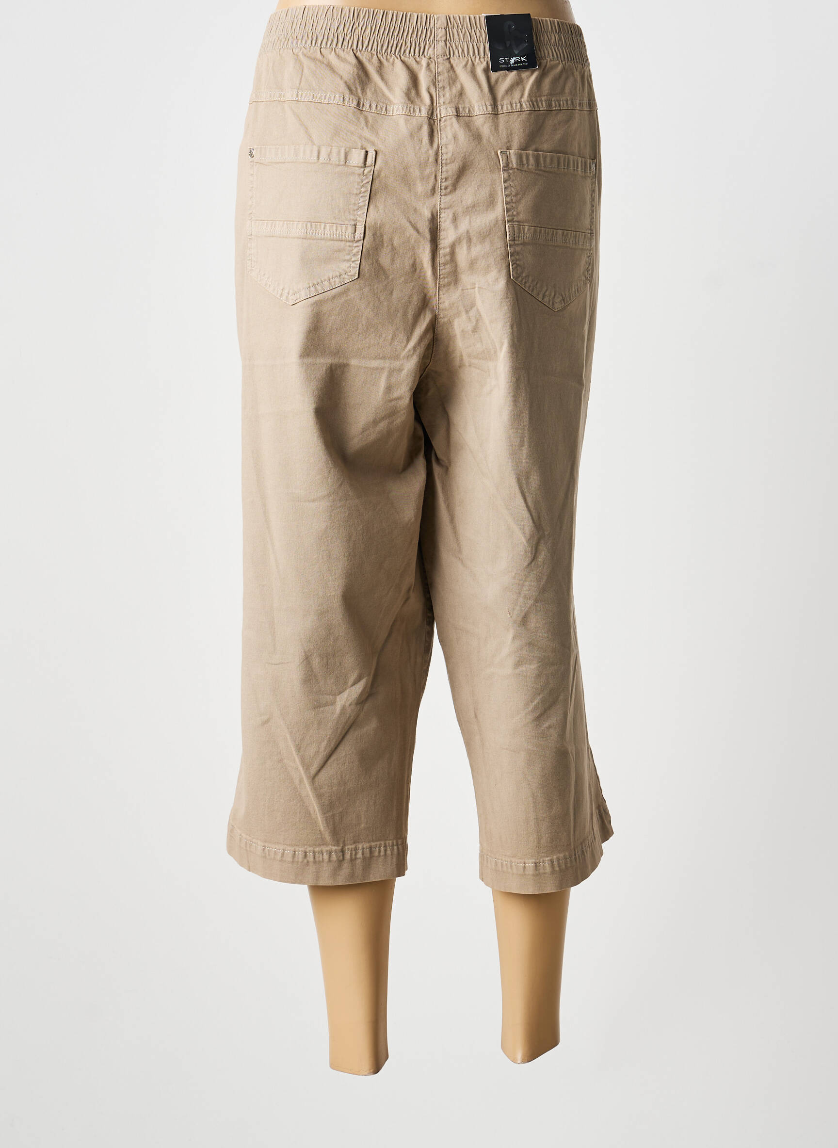 Pantacourt stretch beige STARK femme