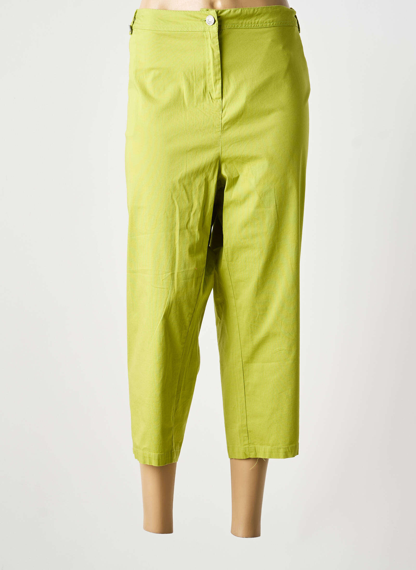 Pantacourt stretch vert AGATHE & LOUISE femme
