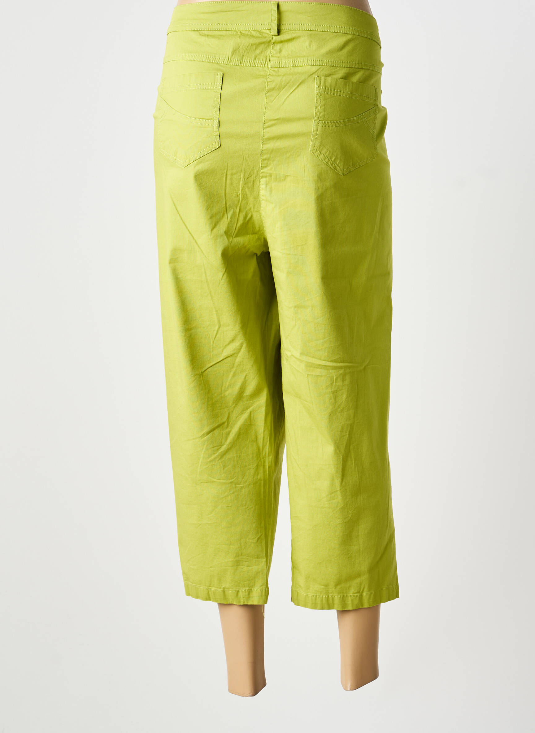Pantacourt stretch vert AGATHE & LOUISE femme