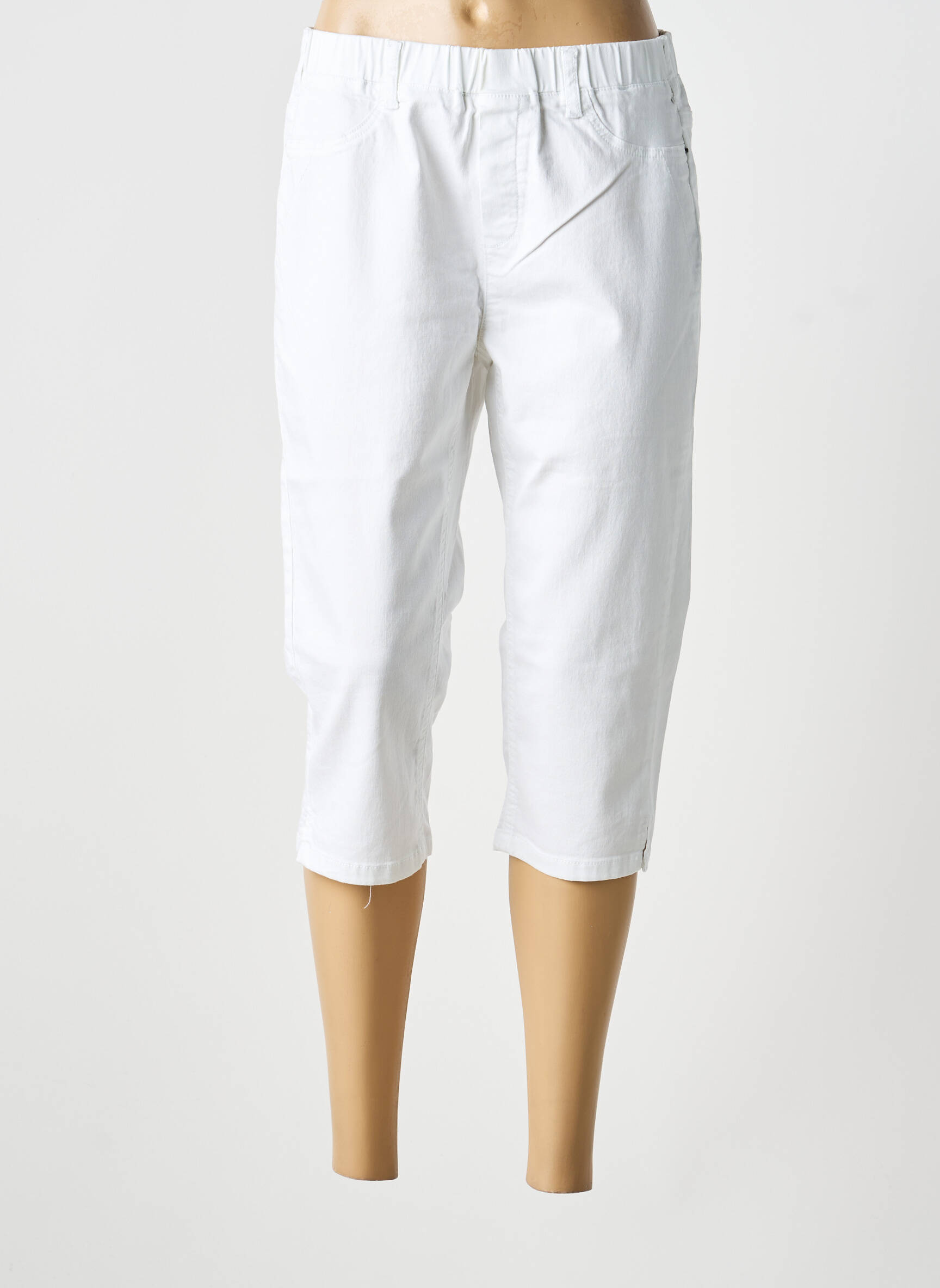 Pantacourt stretch blanc CISO femme