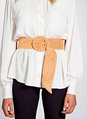 Ceinture marron DEUX. BY ELINE DE MUNCK femme