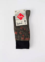 Chaussettes noir KINDY pour homme seconde vue