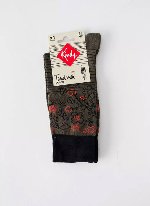 Chaussettes noir KINDY pour homme