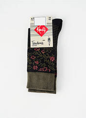 Chaussettes noir KINDY pour homme seconde vue