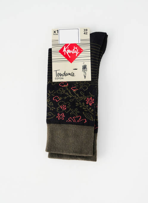 Chaussettes noir KINDY pour homme