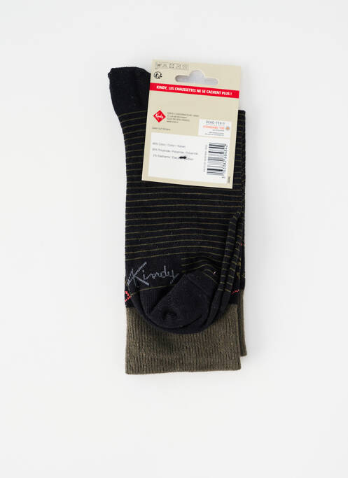 Chaussettes noir KINDY pour homme