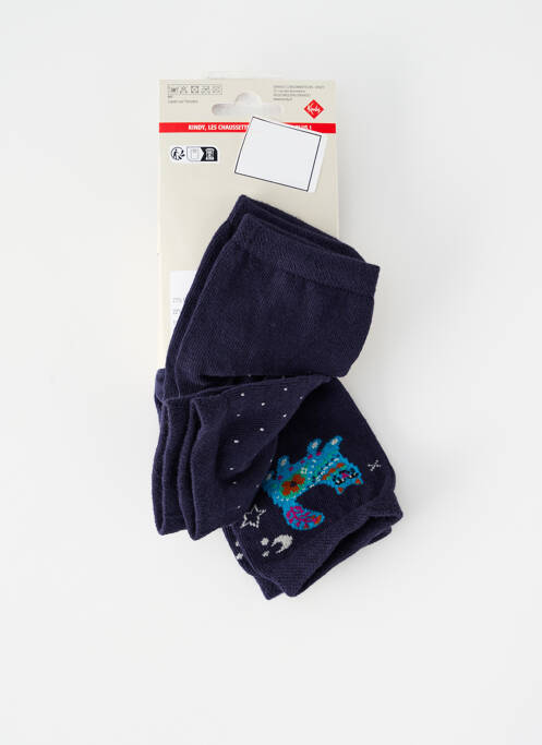 Chaussettes bleu KINDY pour femme