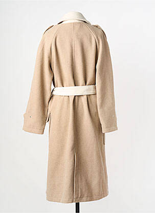 Manteau long beige VILA femme