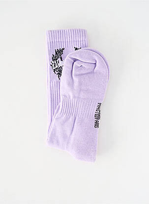 Chaussettes violet WASTED PARIS homme