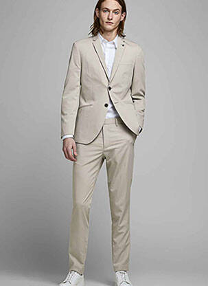 Pantalon chino beige JACK & JONES homme