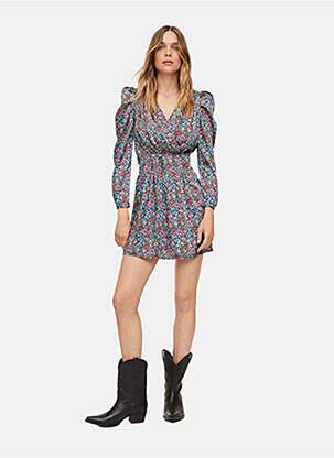 Robe courte noir MANGO femme