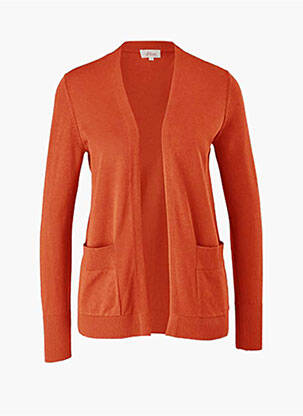 Gilet manches longues orange S.OLIVER femme