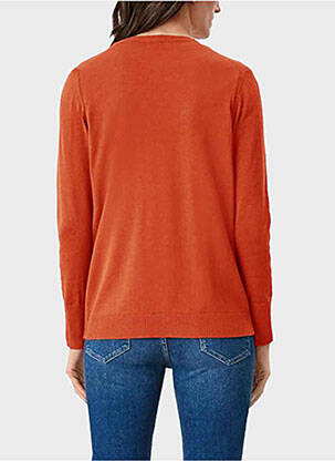 Gilet manches longues orange S.OLIVER femme