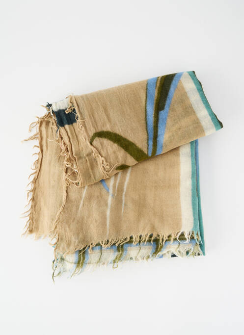 Foulard beige STORIATIPIC pour femme