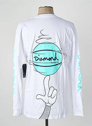 T-shirt blanc DIAMOND SUPPLY CO homme