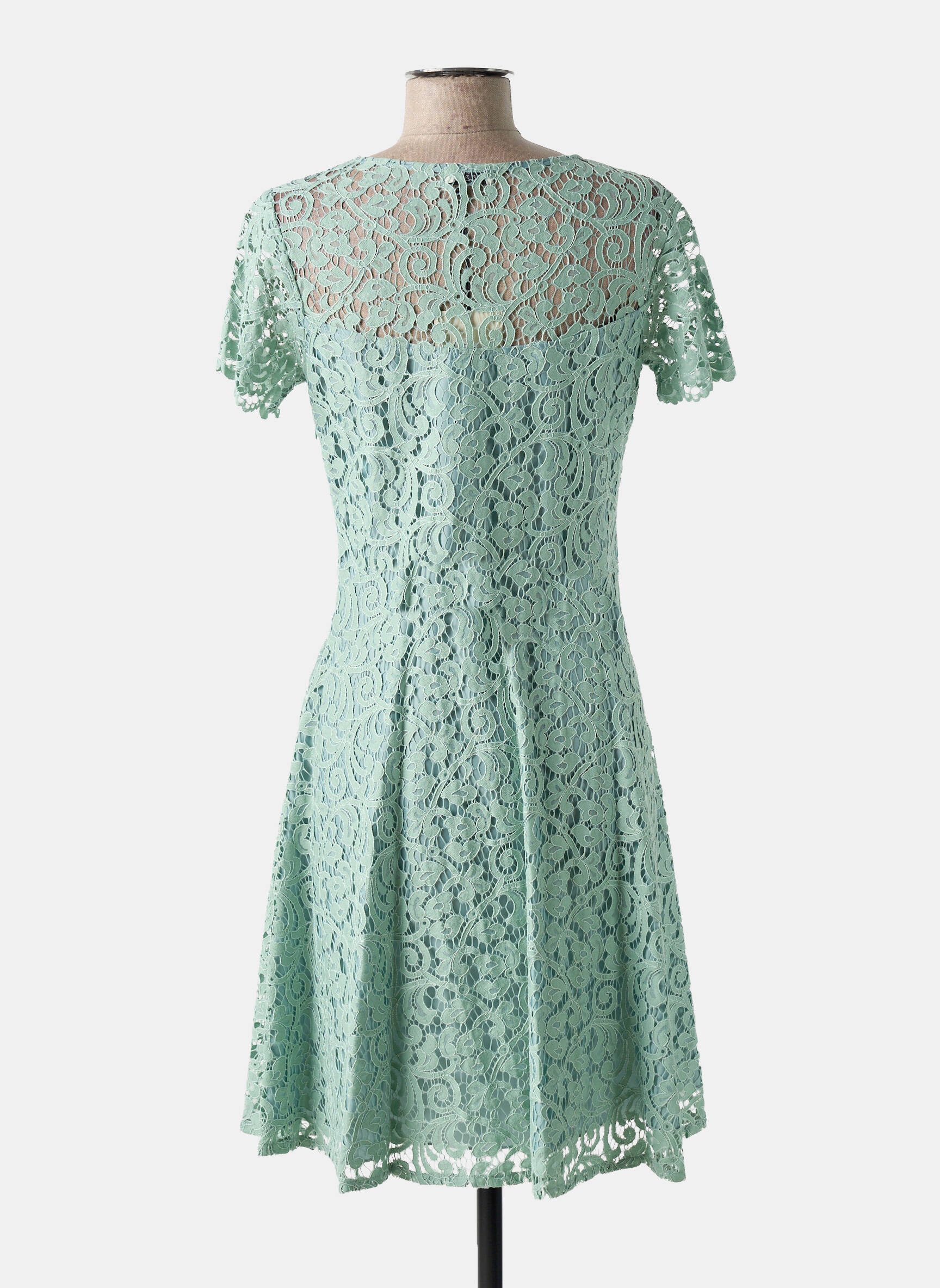 Robe mi-longue vert PAUL BRIAL femme