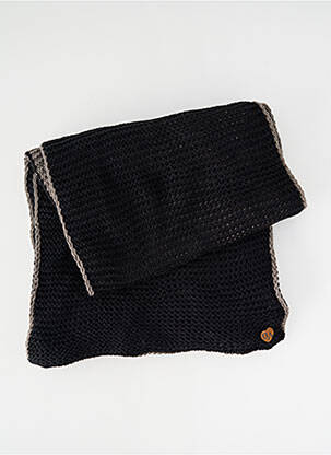 Echarpe noir DOUBLE AGENT femme