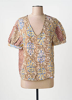 Chemisier marron OBJECT femme